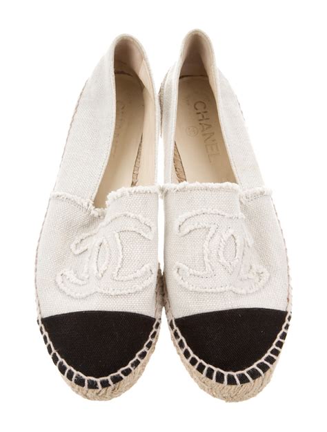 chanel espadrilles canvas|authentic Chanel espadrilles for sale.